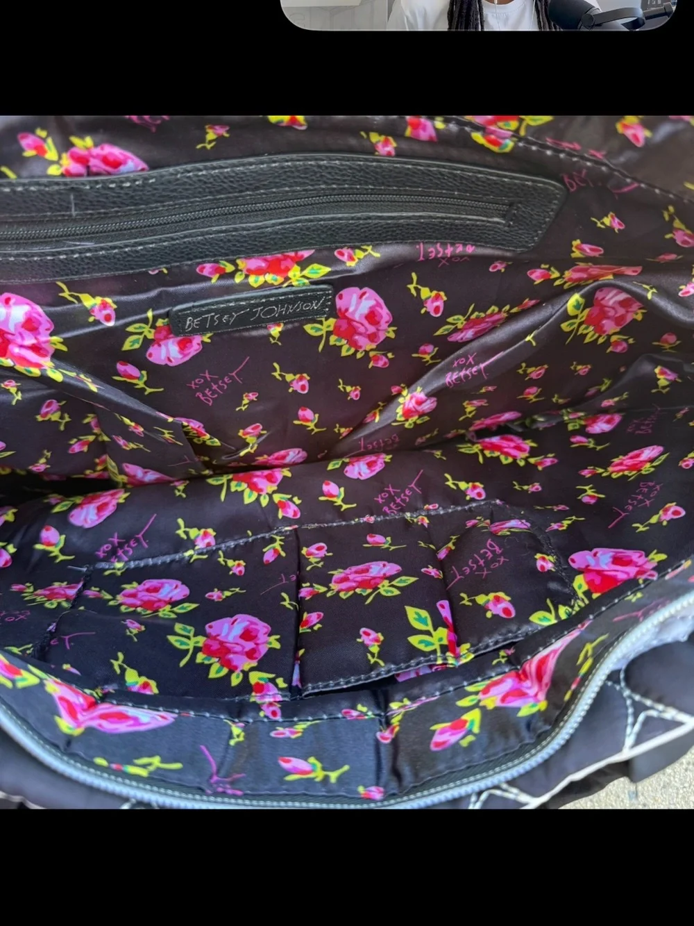 Betsey Johnson Quilted Heart Tote Pink Bow new with tags